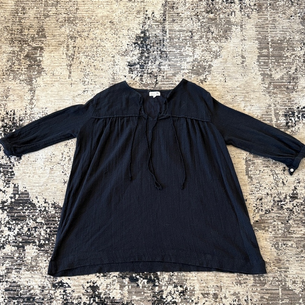 Soeur 100% cotton black Tunic Top